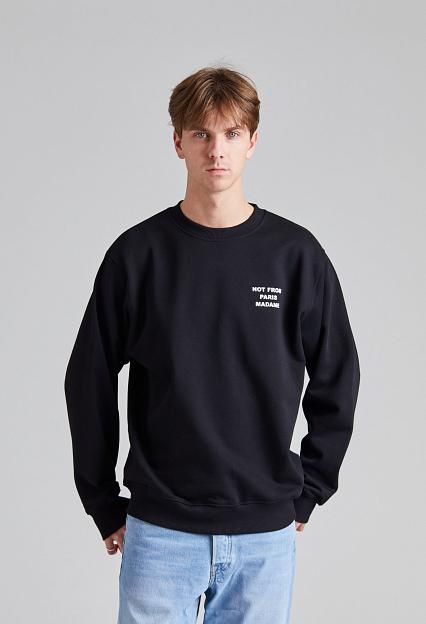 Drôle de Monsieur Le Sweatshirt Slogan Black